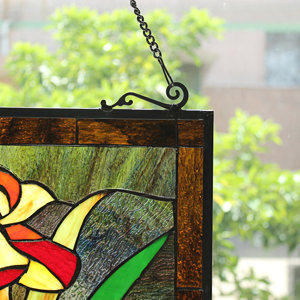 Alcott Hill® Fire Lily Window Panel | Wayfair
